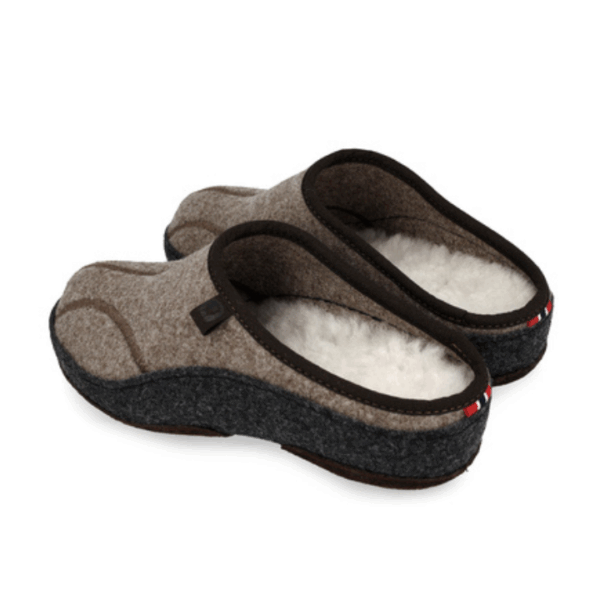 Klaveness Slipper Whool Dark Beige Women - Bild 3