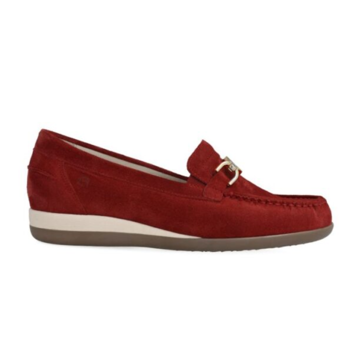 Klaveness Anita Loafer Red Split Women