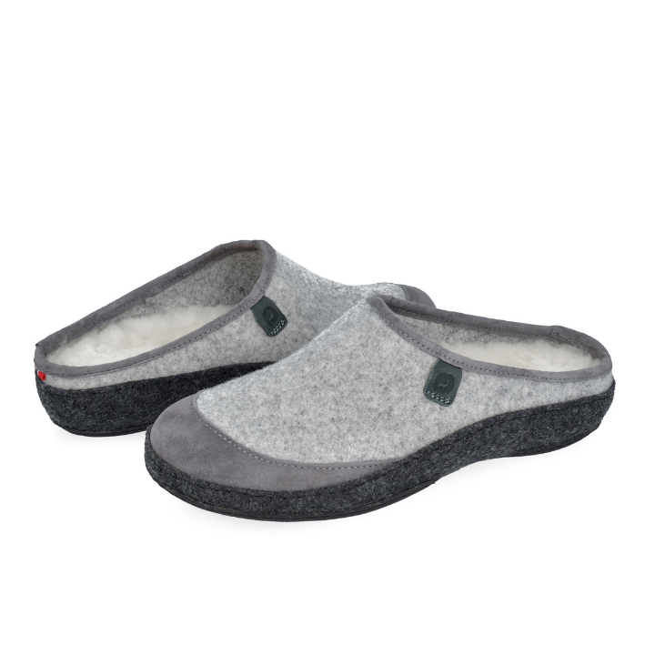 Klaveness Slipper Wool Light Grey Unisex - Bild 2