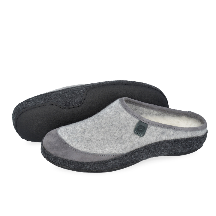 Klaveness Slipper Wool Light Grey Unisex - Bild 3