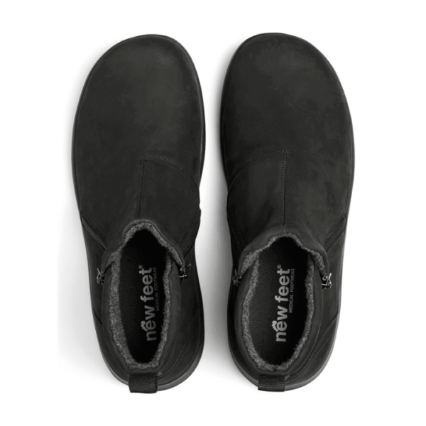 New Feet Boot 2 Zippers Black Men - Bild 4