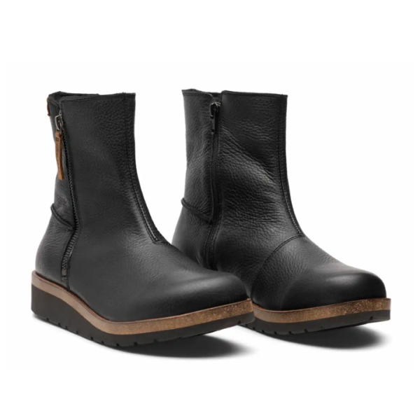 New Feet Boot 2 Zippers Black Women