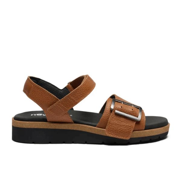 New Feet Sandal Leather Chestnut Women